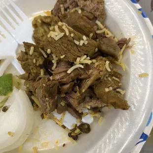 Uncooked biryani meat