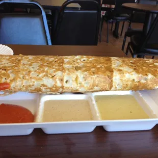 Giant masala rava dosa
