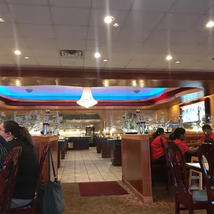 interior, sushi and sashimi