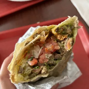Carne asada burrito