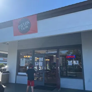 Front of shop