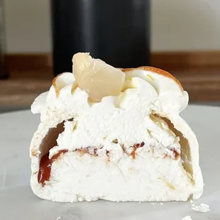 a piece of cake on a plate