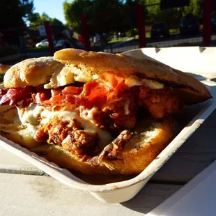 Fried chicken sandwich