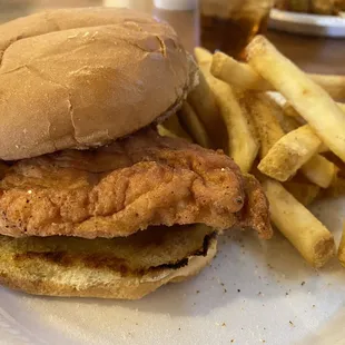 Fried chicken sandwich