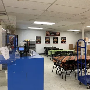 the inside of the store