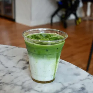 Iced Vanilla Matcha ($6)