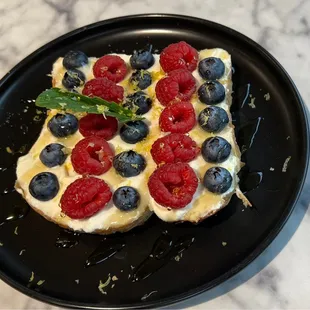 Delicious ricotta toast