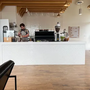 A view at the coffee bar