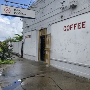 This is the store front. Of the four words, two would strongly suggest that this is in fact a coffee shop.