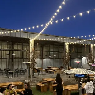 Exterior seating is plentiful