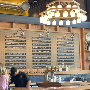 two people sitting at the bar