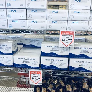 Disposable mask and vinyl gloves are here