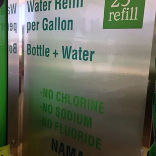 Water refill why pay .40 at other places