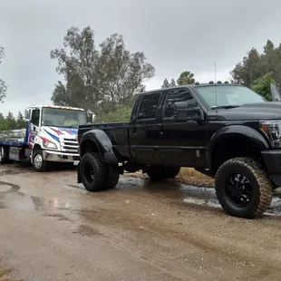 Winch Out, tow trucks get stuck also!