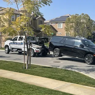Even brand new cars have to be towed!