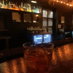Negroni at the bar.
