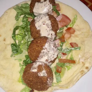 Falafel Pita Bread Sandwich
