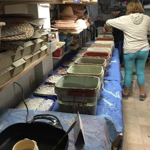 Glazes galore. Wheels abundant!  Fun, fun, fun!