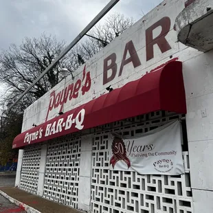 ows the outside of the building