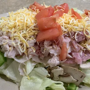 Chefs salad! Salad special before 2pm is $5.50 and you also get a drink!