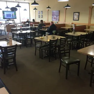 The seating area is pretty large, those is not all of it