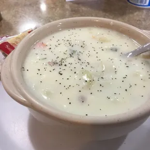Potato soup is awesome!