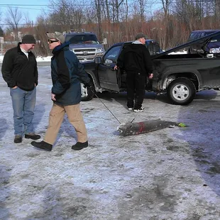 Opening day registration of Sturgeon Spearing season at Payne's Point