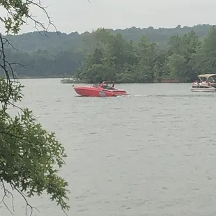 Boat with a Very Powerful Engine
