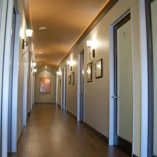 Hallway to patient rooms.
