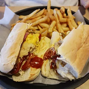 Chicken Cheesesteak with Fries