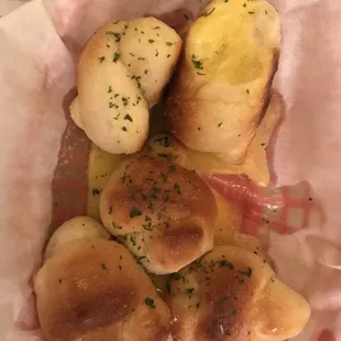 Garlic Knots ( a few missing ) mmmmmm