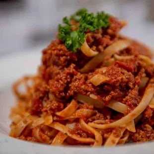 a plate of pasta