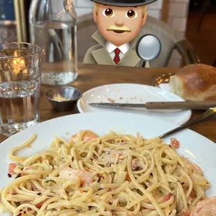 Shrimp scampi dish ! Delicious