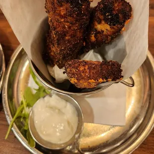 Buffalo Spiced Chicken Shrips