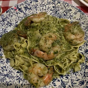 Basil pasta and pizza