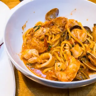 pasta special: seafood