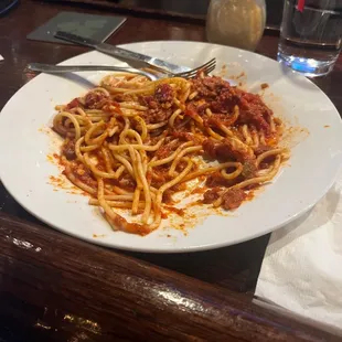 Happy hour spaghetti