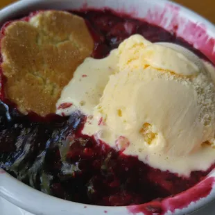 Don&apos;t forget dessert!! Four Berry Cobbler.