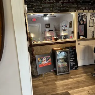 the front of the restaurant