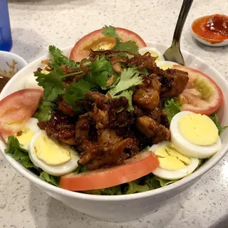 7. PB Fresh Salad Bowl with grilled (beef, or chicken, or shrimp, or pork)