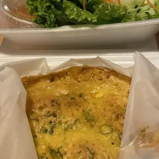 8. Vietnamese Crepe (banh Xeo) with grilled (shrimp, or pork, beef, or chicken)