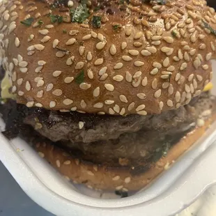 Double cheese burger
