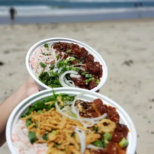 Maui bowl and Classic Shoyu bowl