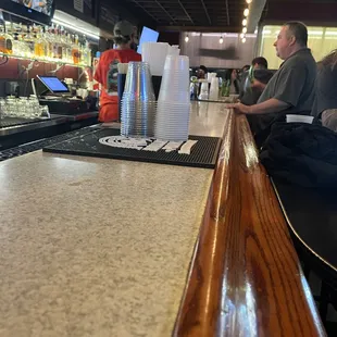 a man sitting at the bar