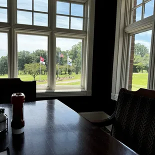 Course view from table.