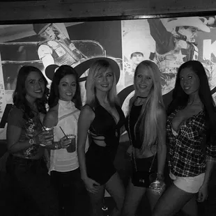 VIP table with my girls at PBR