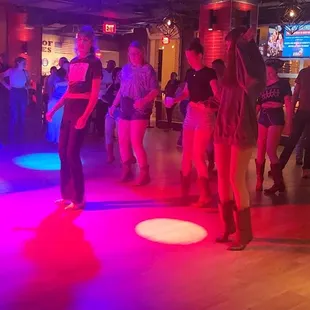 people dancing at a party