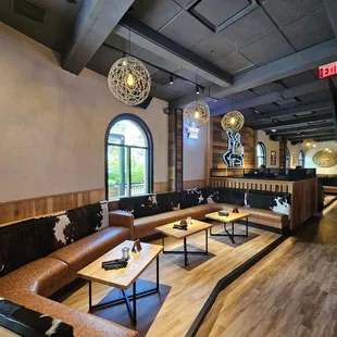 interior, sushi and sashimi