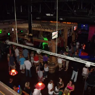 a crowd of people at a party