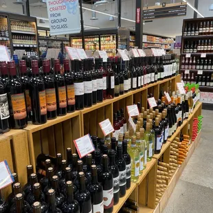 a wide selection of wines